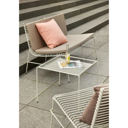 Hübsch String Pude Dobbelt Beige