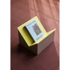 Hübsch Tick Magasinholder Sand/Gul