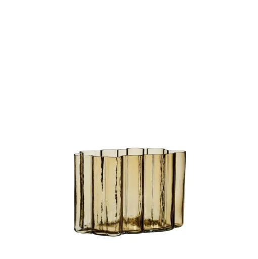 Hübsch Umber Vase Ravfarve