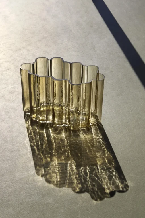 Hübsch Umber Vase Ravfarve
