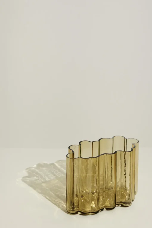 Hübsch Umber Vase Ravfarve