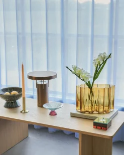 Hübsch Umber Vase Ravfarve
