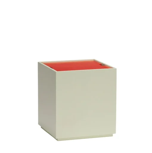 Hübsch Vault Sidebord/Opbevaringskasse Lysegrøn/Rød