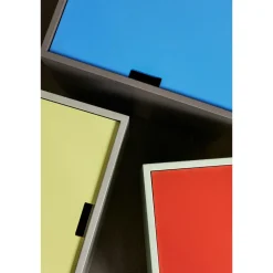 Hübsch Vault Sidebord/Opbevaringskasse Brun/Blå