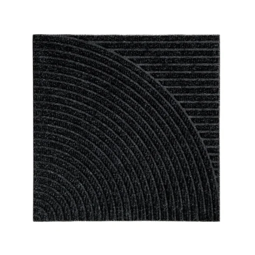 Heymat Horizontal & Circular Dørmåtte Zen Black