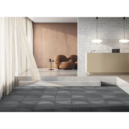 Heymat Vertical & Circular Dørmåtte Zen Grey