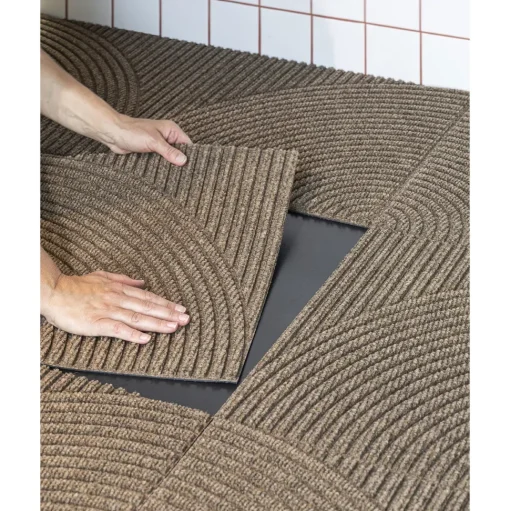 Heymat Vertical & Circular Dørmåtte Zen Grey