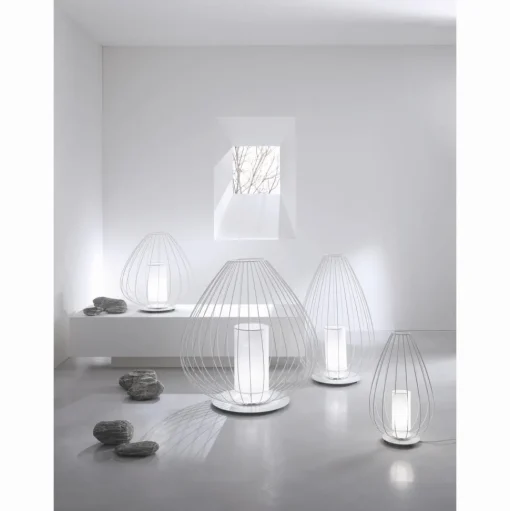 Karman Cell GulvlampeØ84 Glossy White