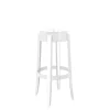 Kartell Charles Ghost Barstol H75 Blank Hvid