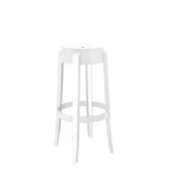 Kartell Charles Ghost Barstol H75 Blank Hvid