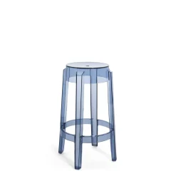Kartell Charles Ghost Barstol H65 Blå