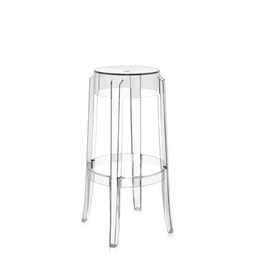 Kartell Charles Ghost Barstol H75 Krystal
