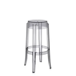 Kartell Charles Ghost Barstol H75 Grå