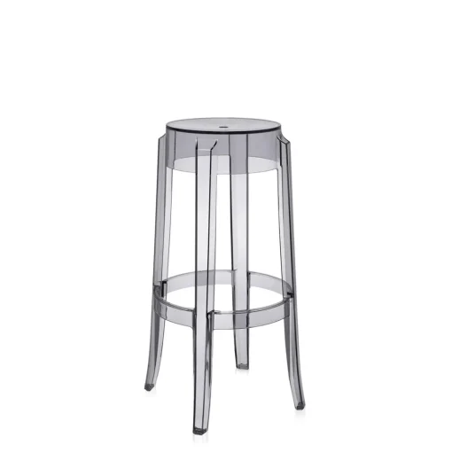 Kartell Charles Ghost Barstol H75 Grå
