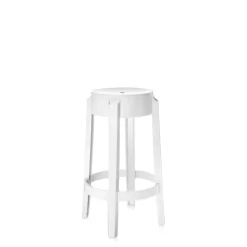 Kartell Charles Ghost Barstol H65 Blank Hvid