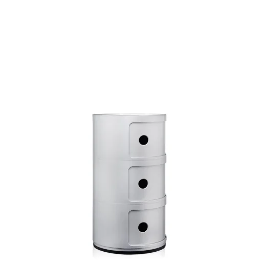 Kartell Componibili 3 Skab Sølv