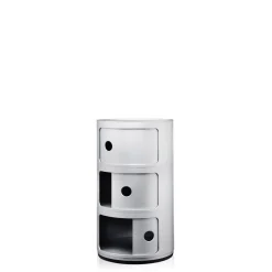 Kartell Componibili 3 Skab Sølv