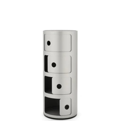 Kartell Componibili 4 Skab Sølv