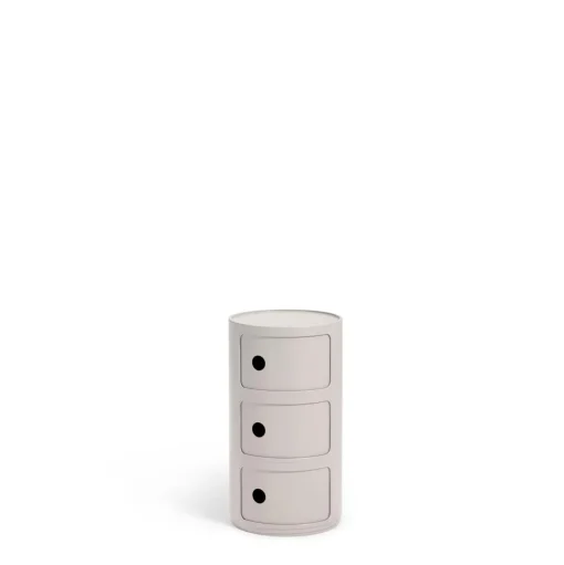 Kartell Componibili 3 Skab Bio Cream