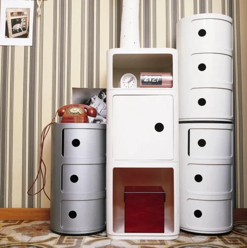 Kartell Componibili 2 Skab Sølv
