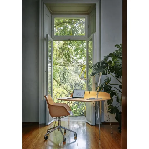 Kartell Earl of Wood Skrivebord Krom/Lys Trá
