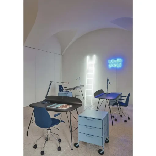 Kartell Earl of Wood Skrivebord Krom/Lys Trá