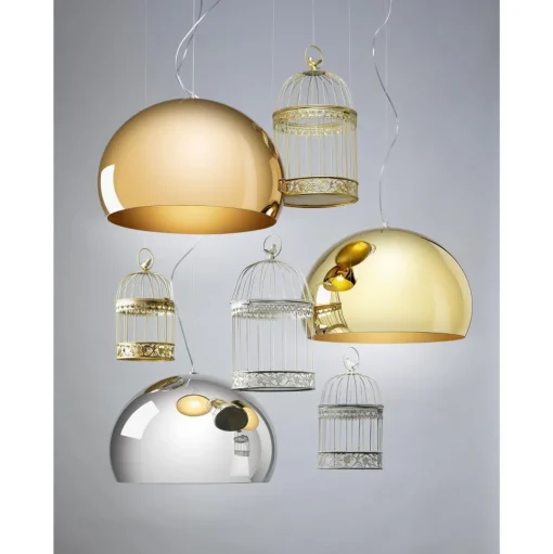 Kartell FL/Y Pendel Blå Lille