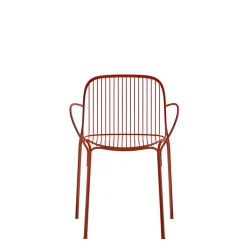 Kartell Hiray Spisebordsstol med Armlán Bordeaux