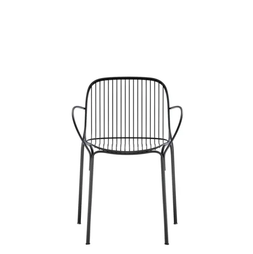 Kartell Hiray Spisebordsstol med Armlán Sort