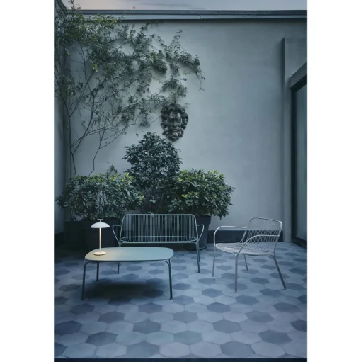Kartell Hiray Udendørsbord Kvadrat H72 Sort