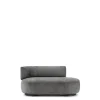 Kartell K-Wait Dormeuse Sofa Venstre Grå