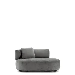 Kartell K-Wait Dormeuse Sofa Venstre Grå
