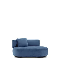 Kartell K-Wait Dormeuse Sofa Venstre Blå