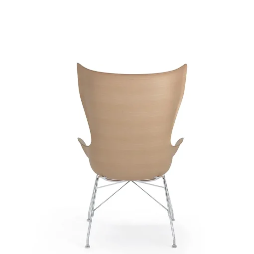 Kartell K/Wood Lánestol Krom/Lys Finer
