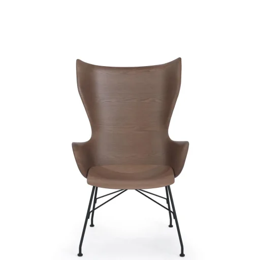 Kartell K/Wood Lánestol Sort/Mørk Asketrá