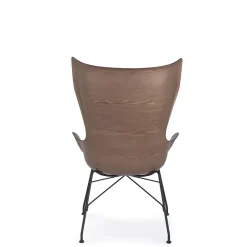 Kartell K/Wood Lánestol Sort/Mørk Asketrá