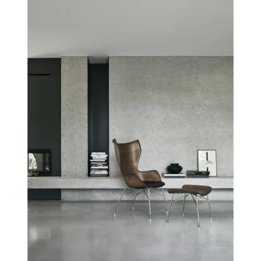 Kartell K/Wood Lánestol Sort/Mørk Asketrá