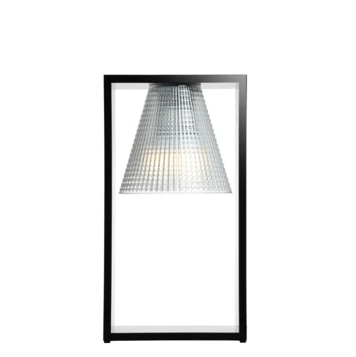 Kartell Light-Air Bordlampe Sculpted Sort/Krystal