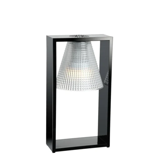 Kartell Light-Air Bordlampe Sculpted Sort/Krystal