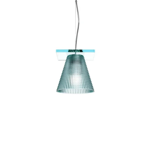 Kartell Light-Air Pendel Sculpted Lyseblå