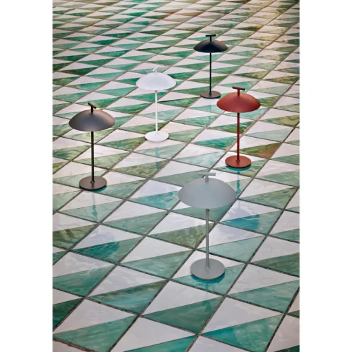 Kartell Mini Geen-A Transportabel Lampe Sort