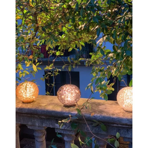 Kartell Mini Planet Transportabel Lampe Gul