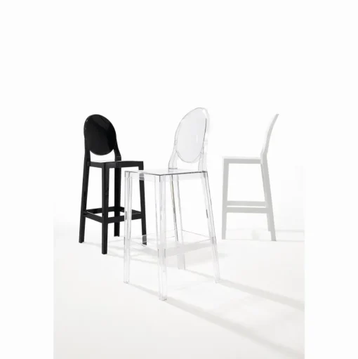 Kartell One More Barstol H75 Blank Sort