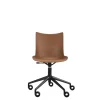Kartell P/Wood Kontorstol Sort/Mørk Trá