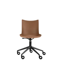 Kartell P/Wood Kontorstol Sort/Mørk Trá