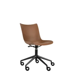 Kartell P/Wood Kontorstol Sort/Mørk Trá