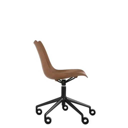Kartell P/Wood Kontorstol Sort/Mørk Trá