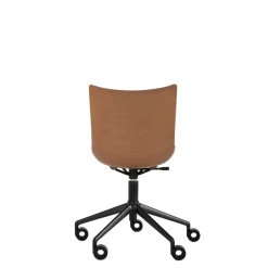 Kartell P/Wood Kontorstol Sort/Mørk Trá