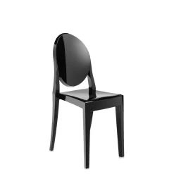 Kartell Victoria Ghost Spisebordsstol Blank Sort
