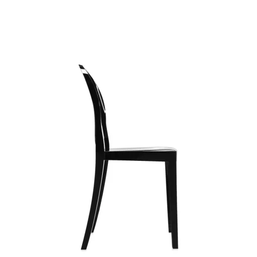 Kartell Victoria Ghost Spisebordsstol Blank Sort